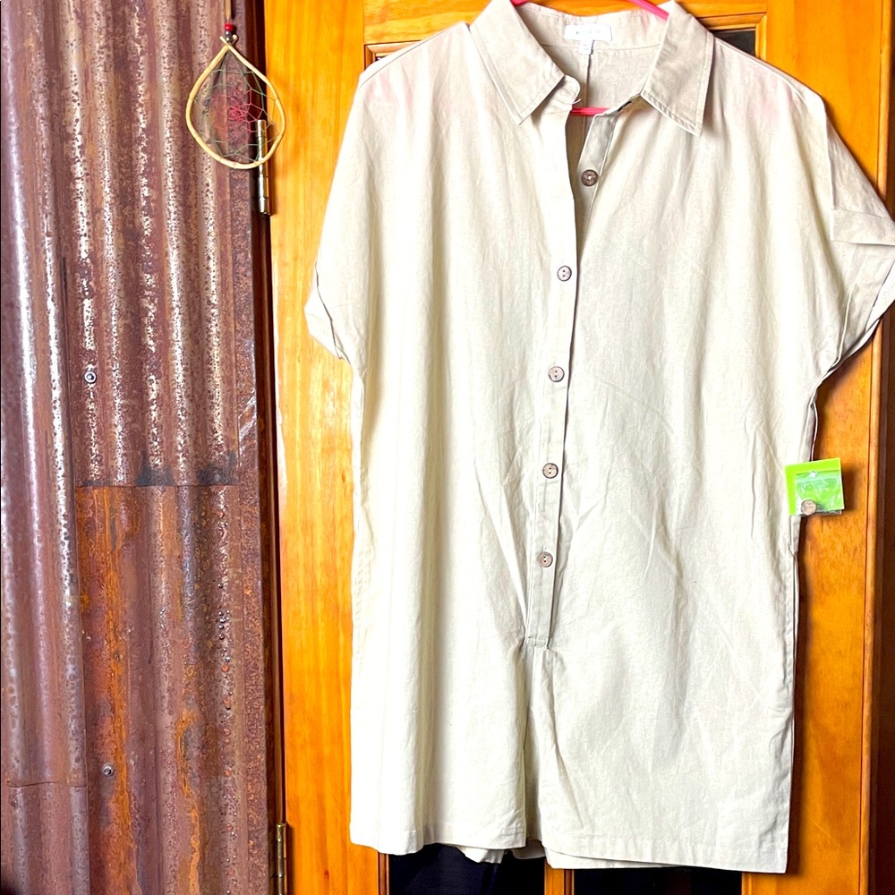 Better Be Cream Short Sleeve Jumpsuit